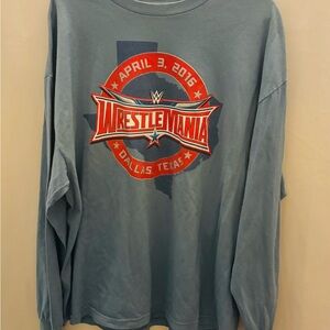 WrestleMania Blue Long Sleeve Shirt 2XL